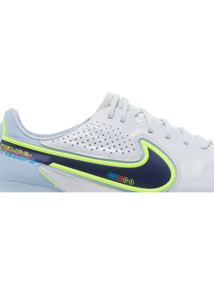 Бутсы Nike Tiempo Legend 9 Elite FG 'Grey Blackened Blue' — изображение 2 из 8, серый