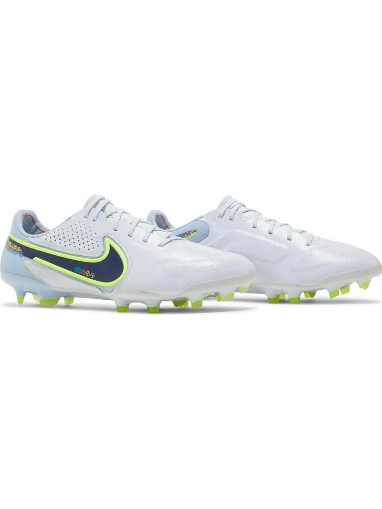 Бутсы Nike Tiempo Legend 9 Elite FG 'Grey Blackened Blue' — изображение 8 из 8, серый