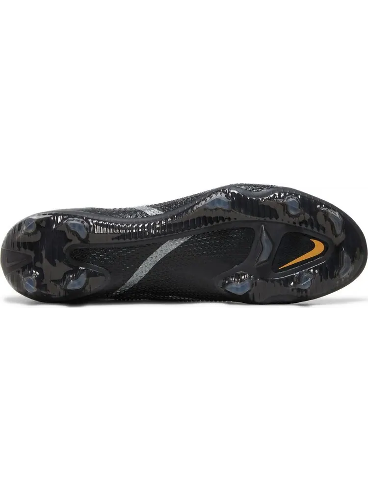 Бутсы Nike Phantom GT2 DF Elite FG 'Black Metallic Gold' — изображение 4 из 8, черный