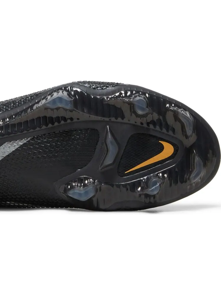 Бутсы Nike Phantom GT2 DF Elite FG 'Black Metallic Gold' — изображение 5 из 8, черный
