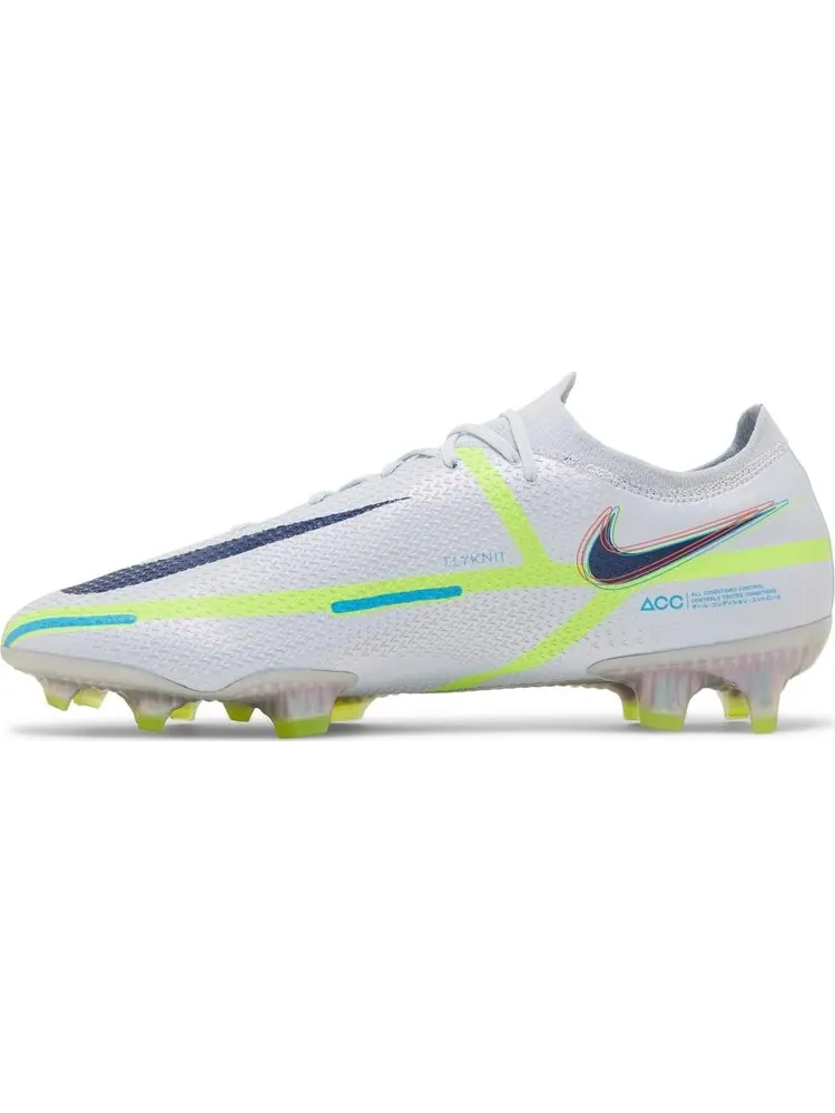 Бутсы Nike Phantom GT2 Elite FG 'Grey Volt' — изображение 3 из 8, серый