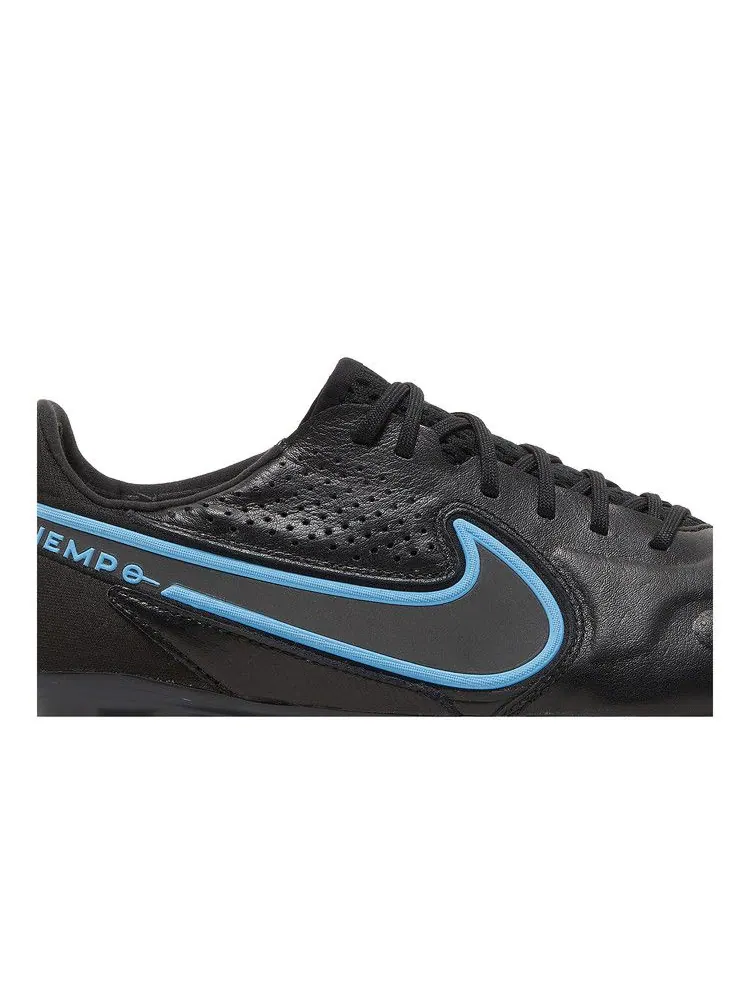 Бутсы Nike Tiempo Legend 9 Elite SG Pro AC 'Black Blue Hero' — изображение 3 из 9, черный/серый/черный