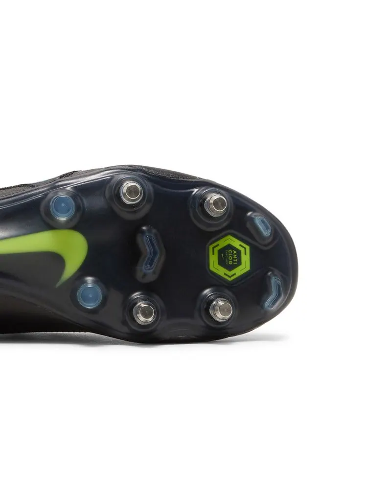 Бутсы Nike Tiempo Legend 9 Elite SG Pro AC 'Black Blue Hero' — изображение 6 из 9, черный/серый/черный