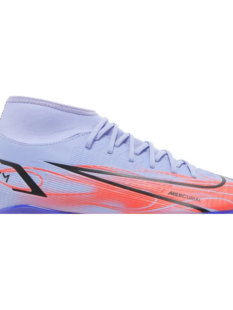 Бутсы Nike Kylian Mbappé x Mercurial Superfly 8 Club MG 'Flames' — изображение 2 из 8, фиолетовый