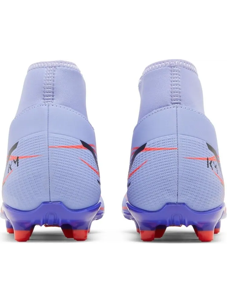 Бутсы Nike Kylian Mbappé x Mercurial Superfly 8 Club MG 'Flames' — изображение 6 из 8, фиолетовый