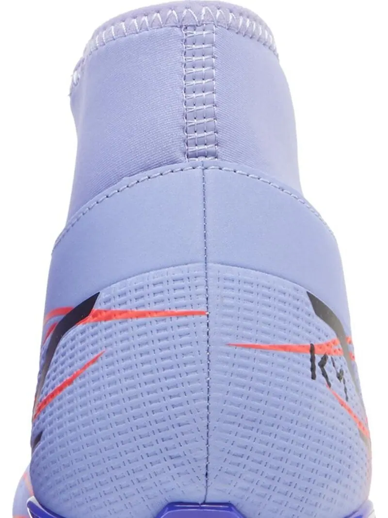Бутсы Nike Kylian Mbappé x Mercurial Superfly 8 Club MG 'Flames' — изображение 7 из 8, фиолетовый