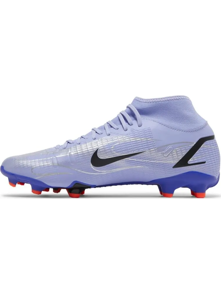 Бутсы Nike Kylian Mbappé x Mercurial Superfly 8 Academy MG 'Flames' — изображение 3 из 8, фиолетовый