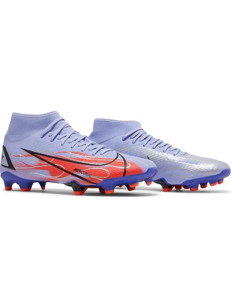 Бутсы Nike Kylian Mbappé x Mercurial Superfly 8 Academy MG 'Flames' — изображение 8 из 8, фиолетовый