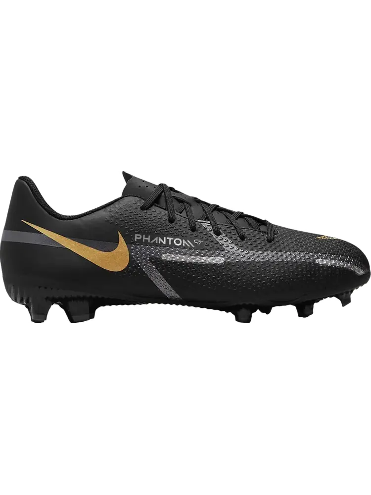 Бутсы Nike Phantom GT2 Academy MG GS 'Black Metallic Gold' — изображение 1 из 1, черный