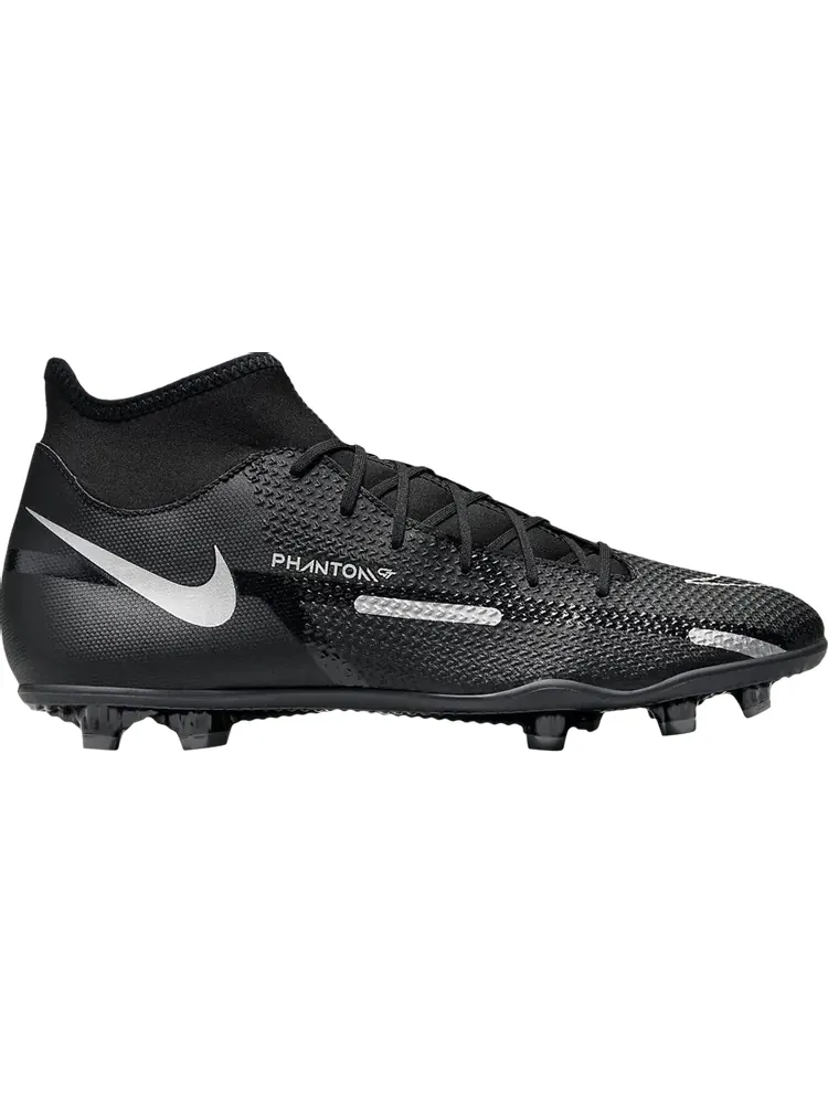 Бутсы Nike Phantom GT2 Club DF MG 'Black Metallic Silver' — изображение 1 из 1, черный