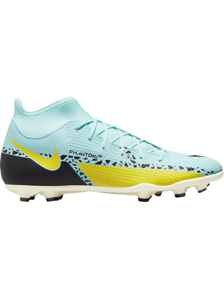 Бутсы Nike Phantom GT2 Club DF MG 'Glacier Ice Yellow Strike' — изображение 1 из 1, синий