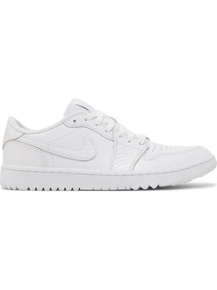 Бутсы Air Jordan 1 Low Golf White Crocodile — изображение 1 из 8, белый