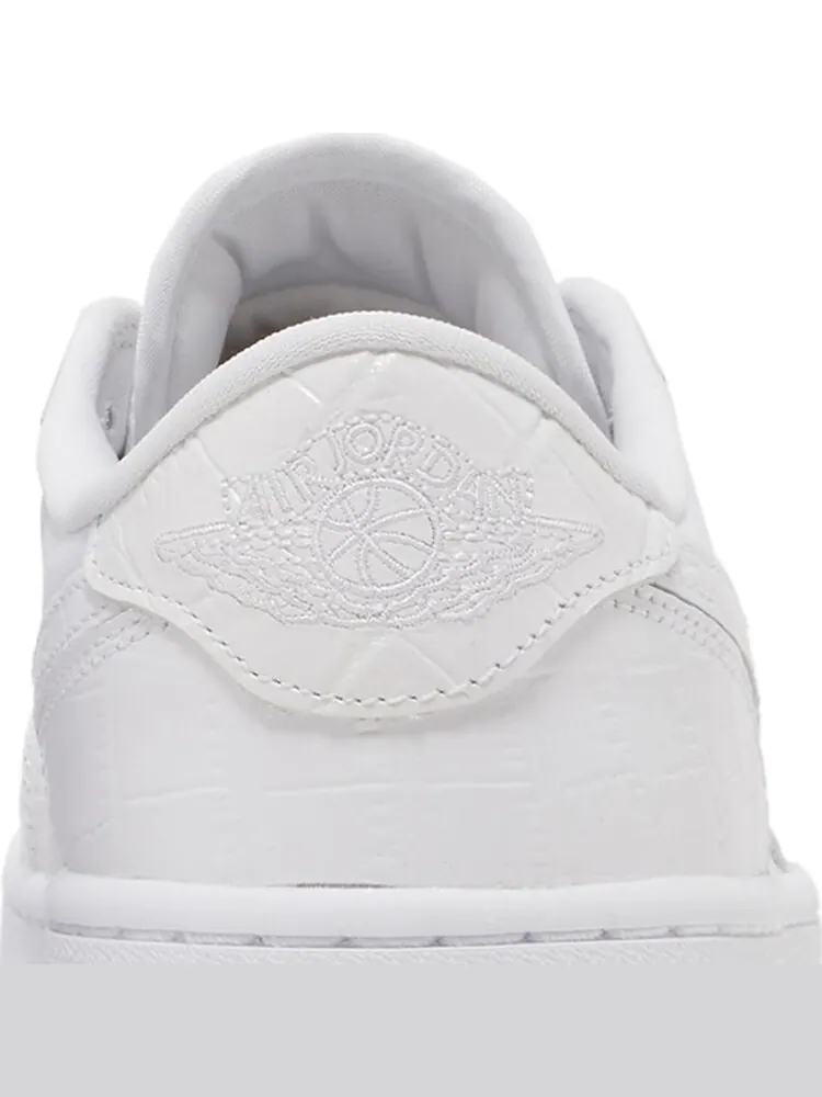 Бутсы Air Jordan 1 Low Golf White Crocodile — изображение 7 из 8, белый