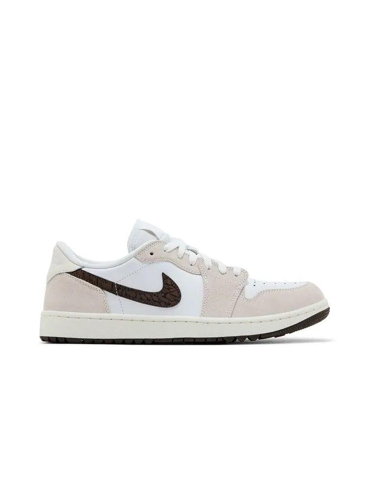 Бутсы Air Jordan Air Jordan 1 Low Golf 'Light Orewood Elephant' — изображение 2 из 9