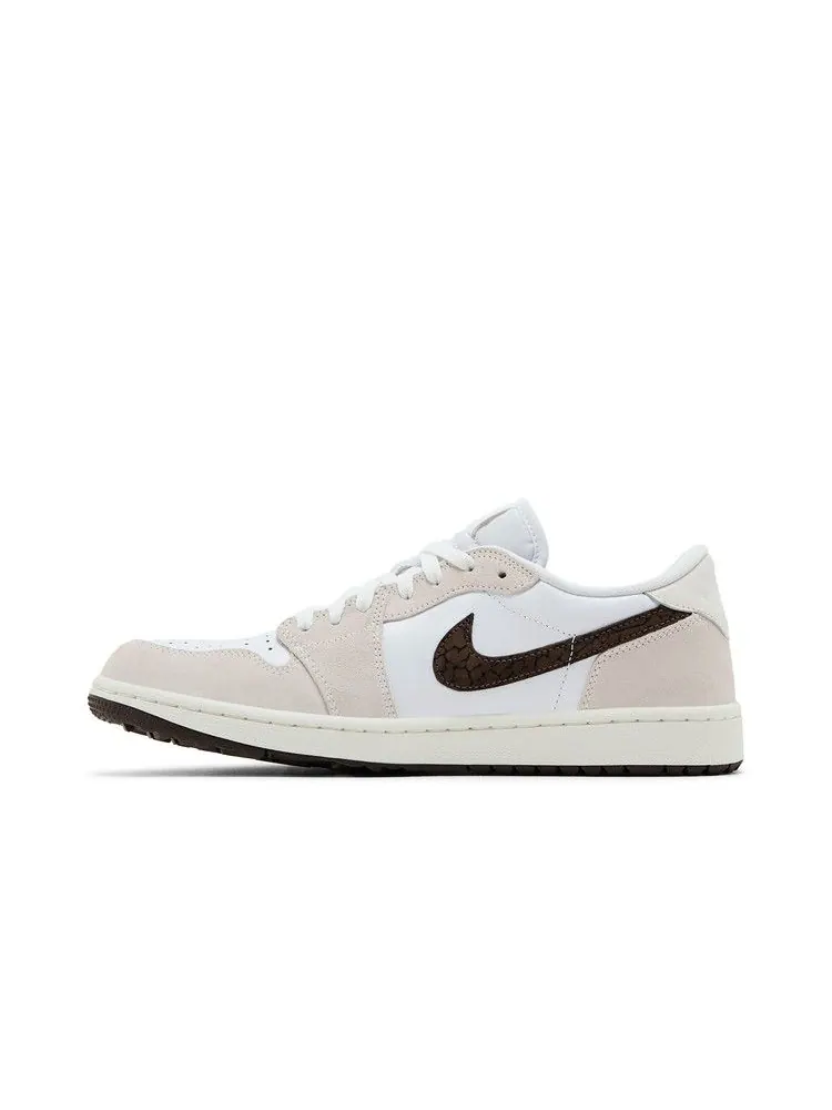 Бутсы Air Jordan Air Jordan 1 Low Golf 'Light Orewood Elephant' — изображение 4 из 9