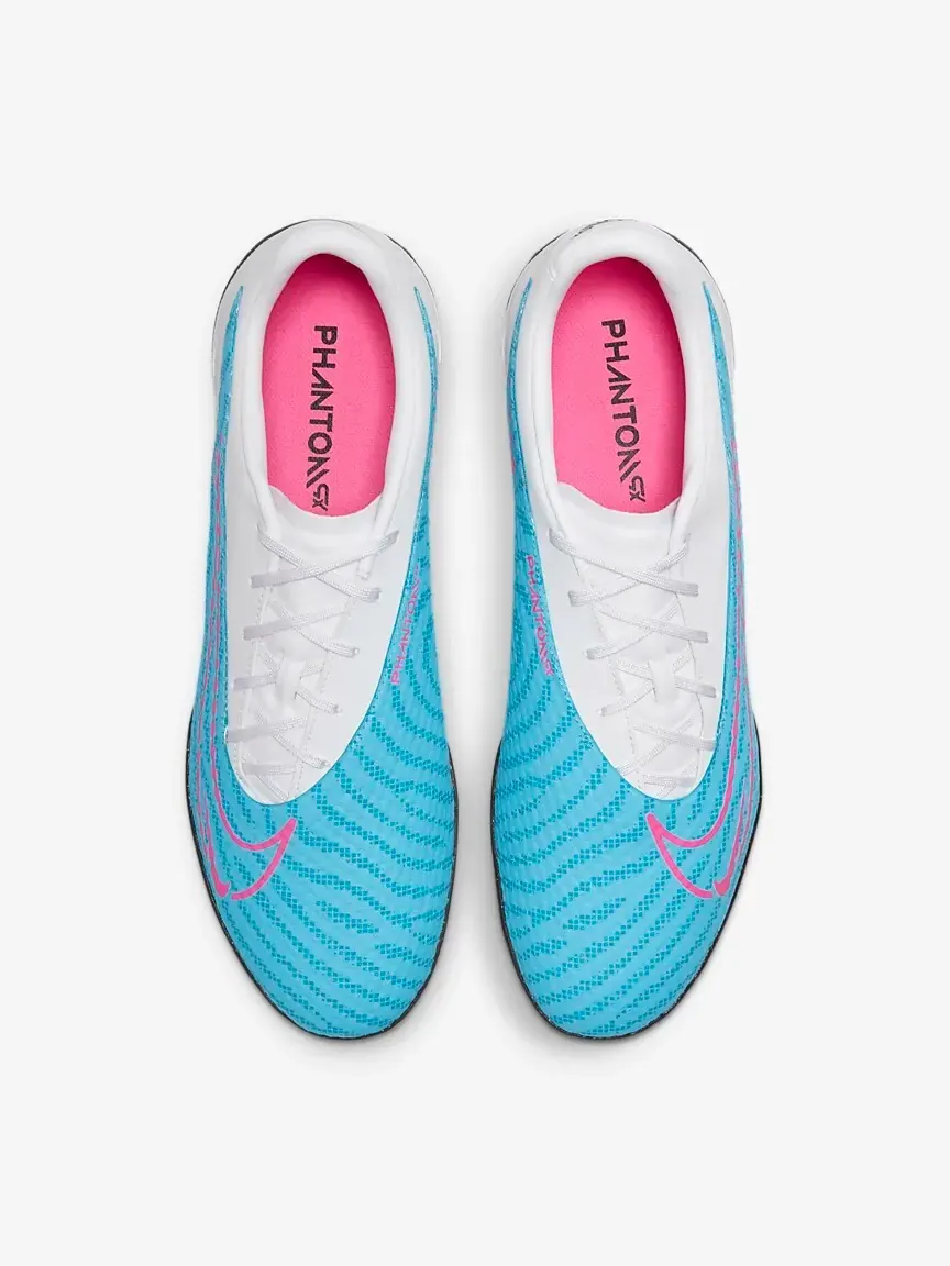 Футбольные кроссовки Nike Phantom GX Academy TF — изображение 5 из 8, белый/голубой