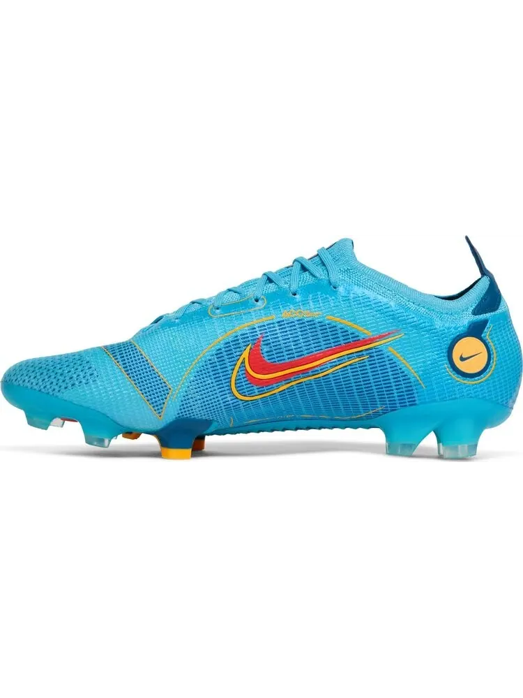 Бутсы Nike Mercurial Vapor 14 Elite FG 'Chlorine Blue Laser Orange' — изображение 3 из 8, синий