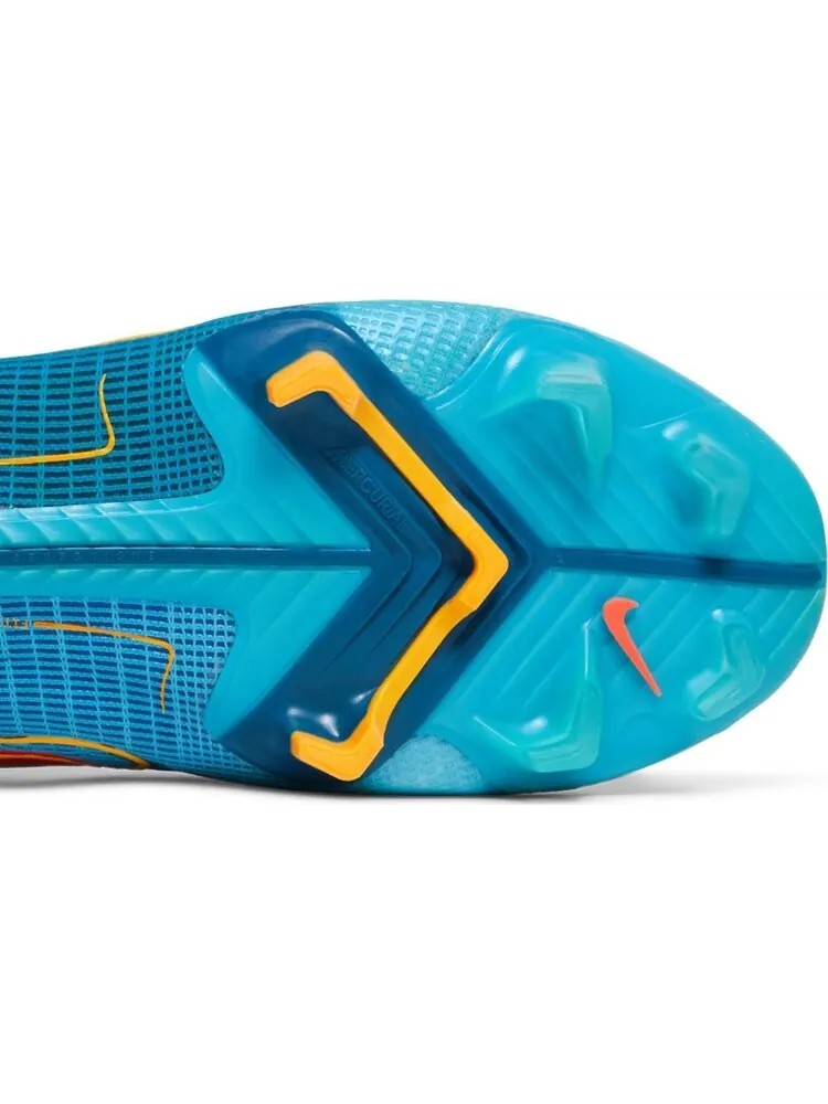 Бутсы Nike Mercurial Vapor 14 Elite FG 'Chlorine Blue Laser Orange' — изображение 5 из 8, синий