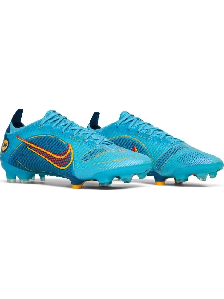 Бутсы Nike Mercurial Vapor 14 Elite FG 'Chlorine Blue Laser Orange' — изображение 8 из 8, синий