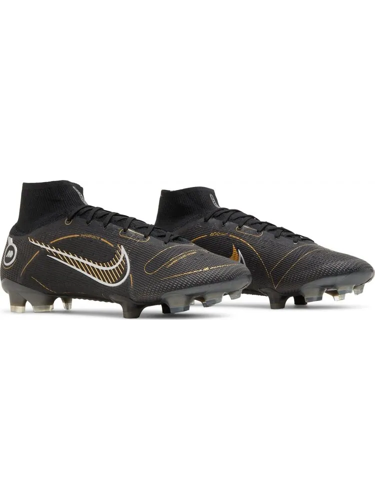 Бутсы Nike Mercurial Superfly 8 Elite FG 'Black Cave Stone' — изображение 8 из 8, черный