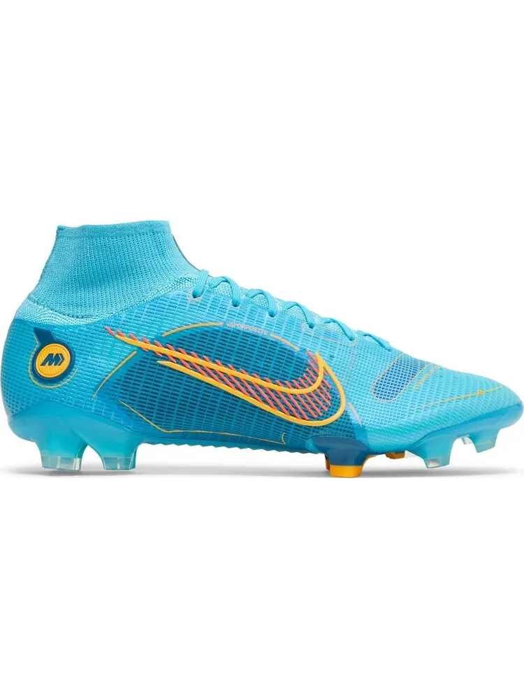 Бутсы Nike Mercurial Superfly 8 Elite FG 'Chlorine Blue Laser Orange' — изображение 1 из 8, синий