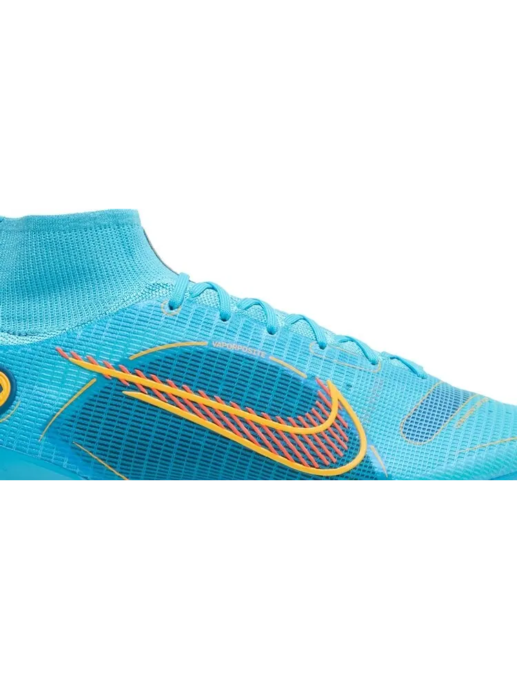 Бутсы Nike Mercurial Superfly 8 Elite FG 'Chlorine Blue Laser Orange' — изображение 2 из 8, синий