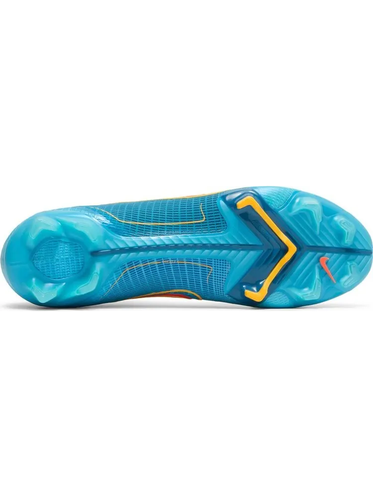 Бутсы Nike Mercurial Superfly 8 Elite FG 'Chlorine Blue Laser Orange' — изображение 4 из 8, синий