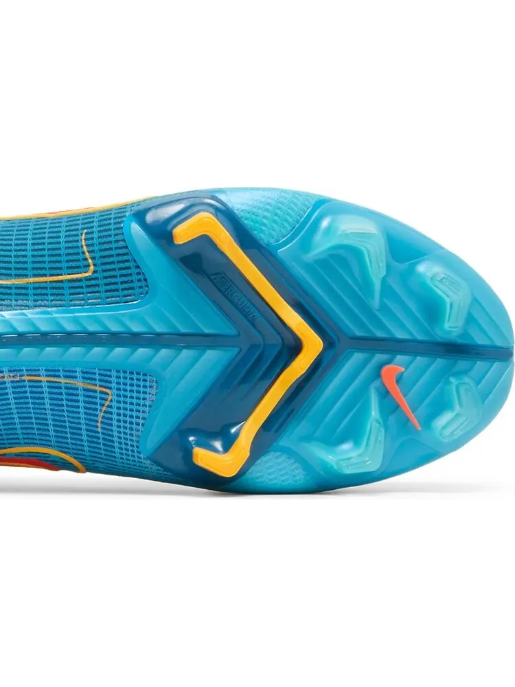 Бутсы Nike Mercurial Superfly 8 Elite FG 'Chlorine Blue Laser Orange' — изображение 5 из 8, синий