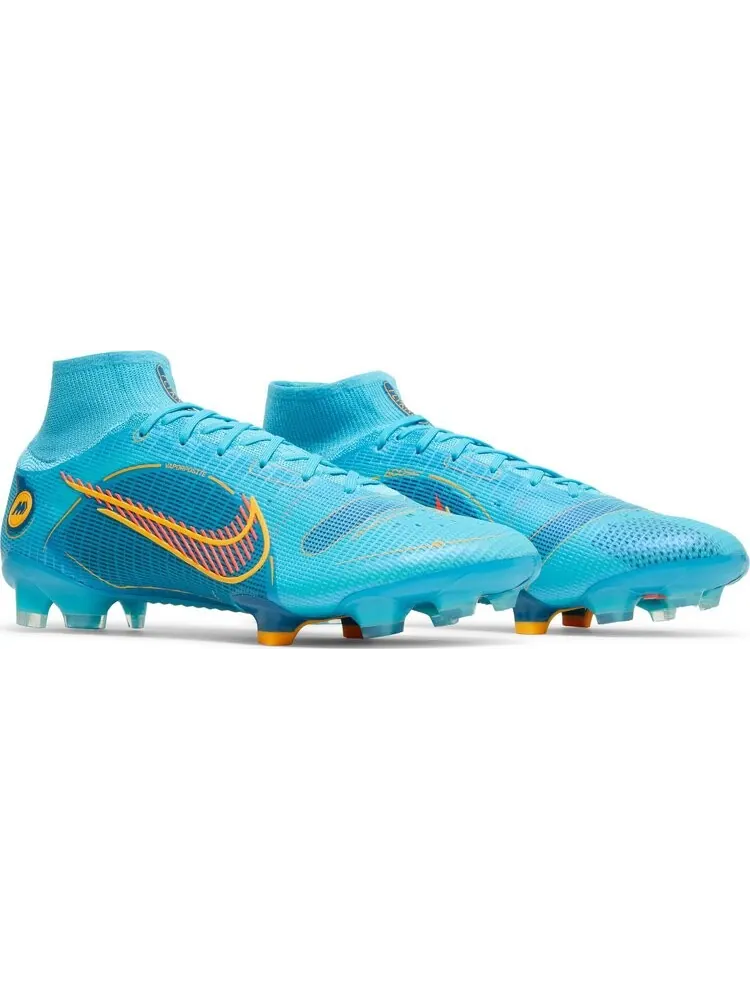 Бутсы Nike Mercurial Superfly 8 Elite FG 'Chlorine Blue Laser Orange' — изображение 8 из 8, синий