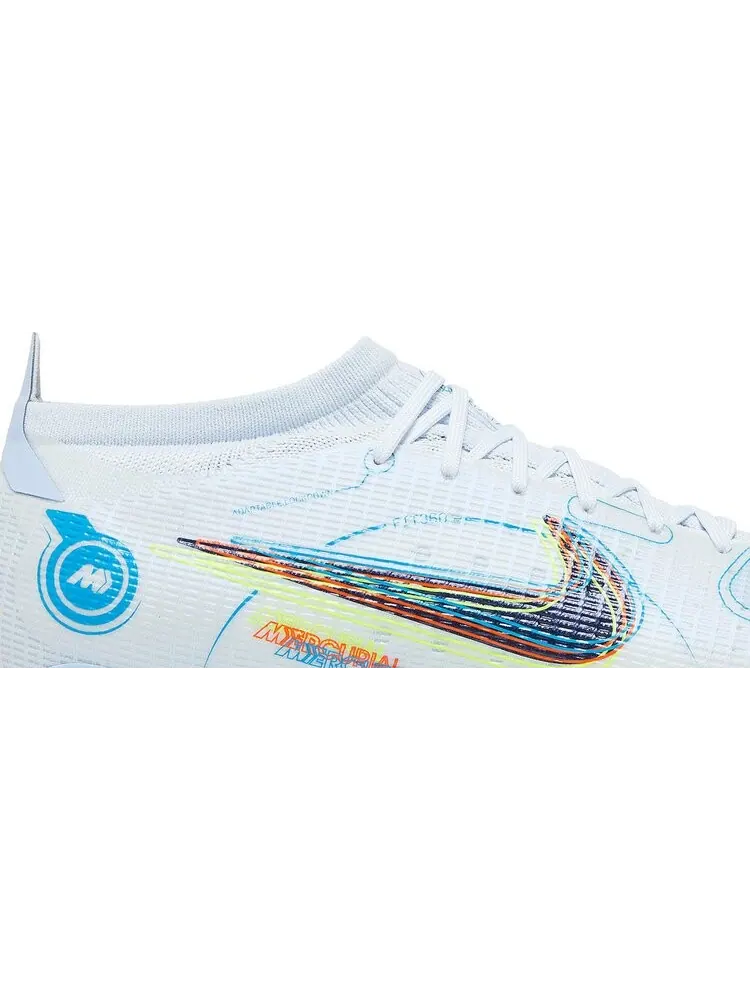 Бутсы Nike Mercurial Vapor 14 Pro FG 'Grey Light Marine' — изображение 2 из 8, серый