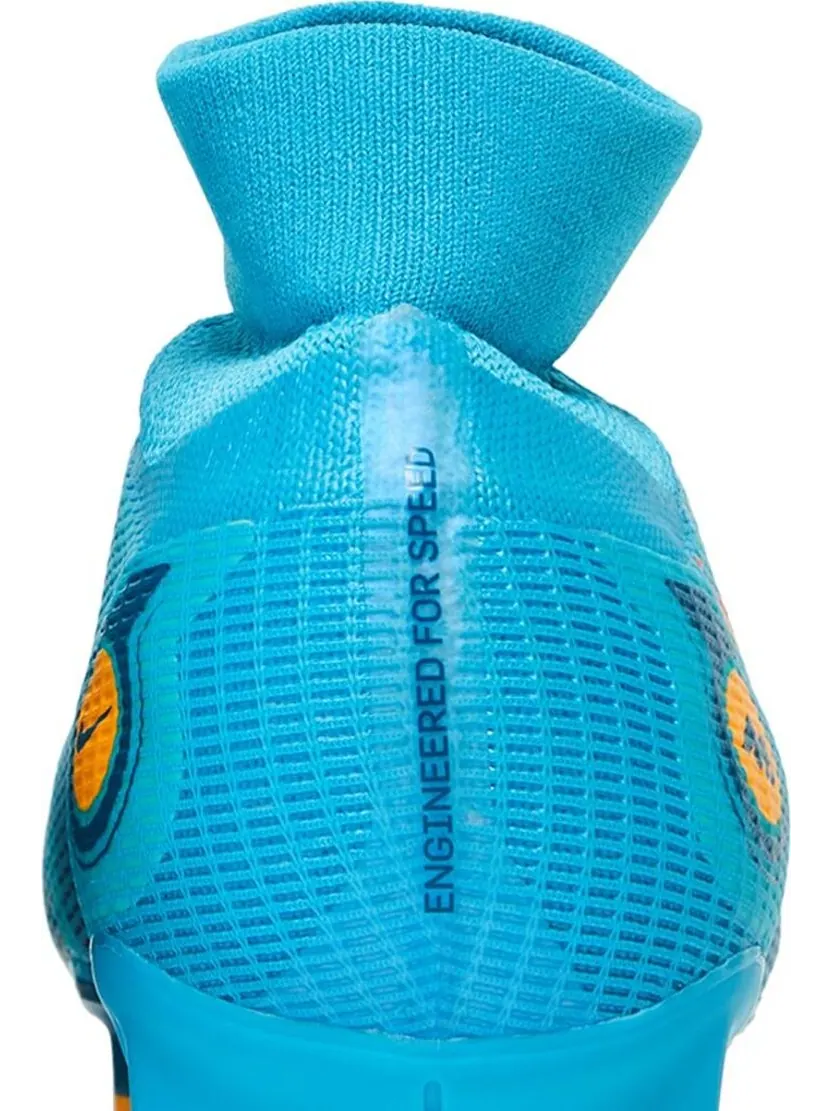 Бутсы Nike Mercurial Superfly 8 Pro FG 'Chlorine Blue Laser Orange' — изображение 7 из 8, синий