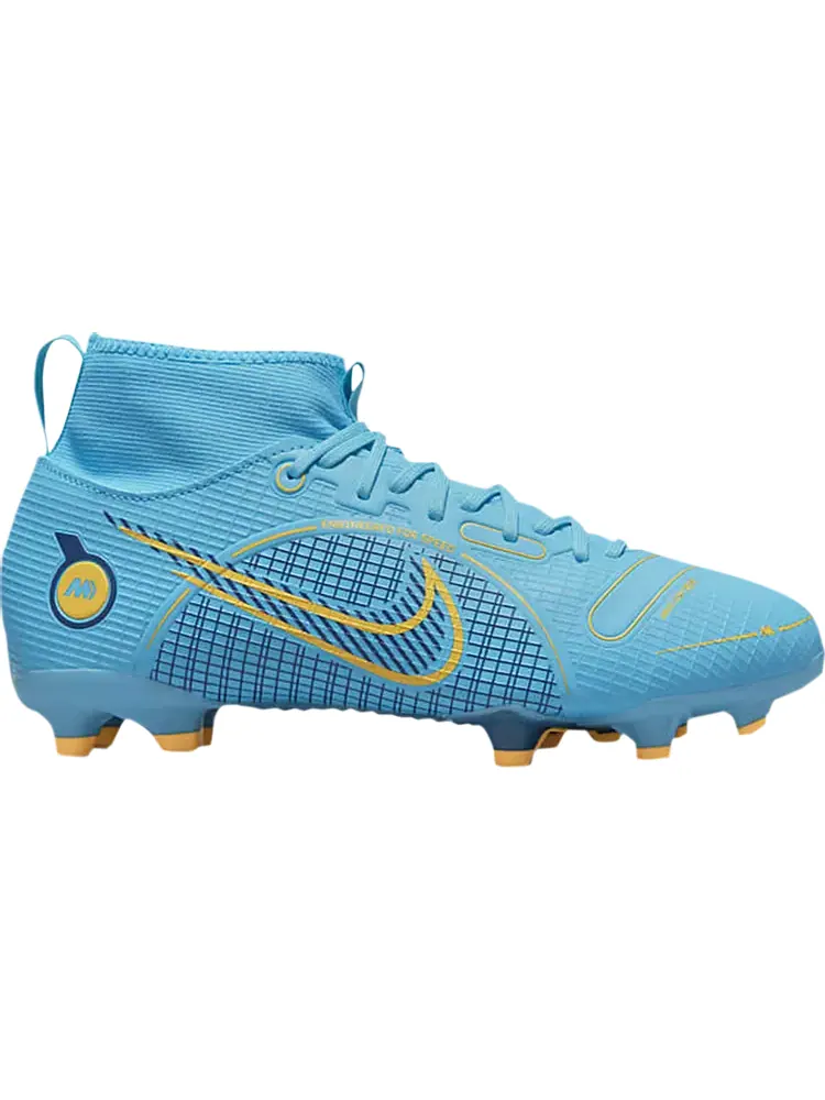Бутсы Nike Mercurial Superfly 8 Academy MG GS 'Chlorine Blue' — изображение 1 из 1, синий