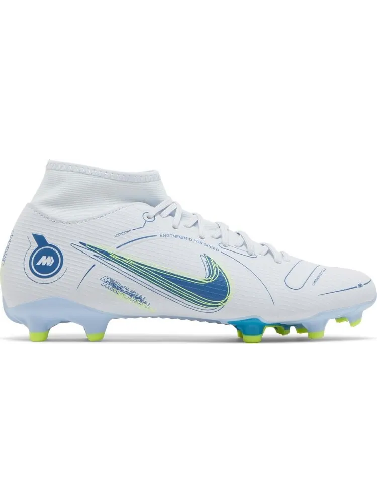 Бутсы Nike Mercurial Superfly 8 Academy MG 'Grey Light Marine' — изображение 1 из 8, серый