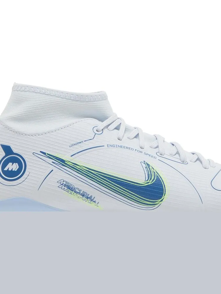 Бутсы Nike Mercurial Superfly 8 Academy MG 'Grey Light Marine' — изображение 2 из 8, серый
