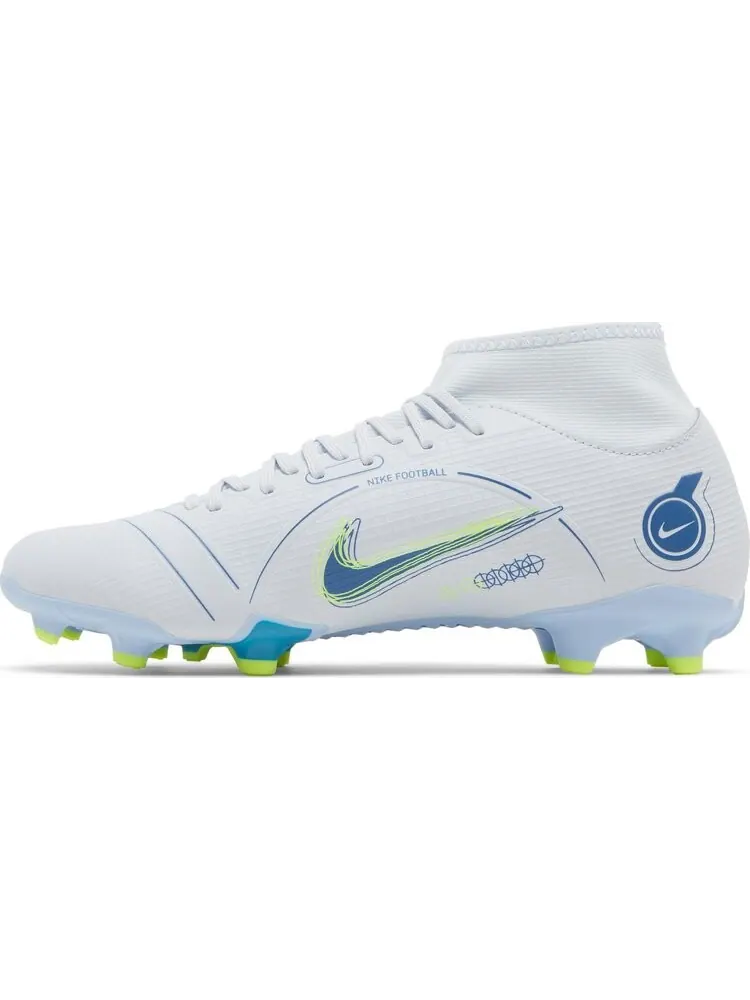 Бутсы Nike Mercurial Superfly 8 Academy MG 'Grey Light Marine' — изображение 3 из 8, серый