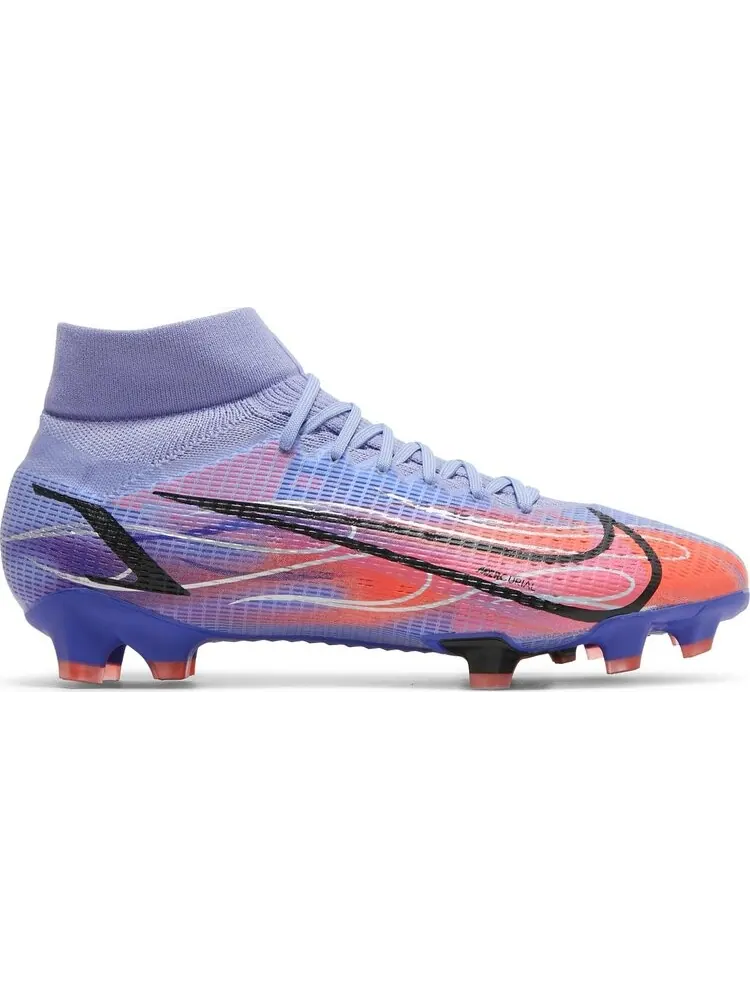 Бутсы Nike Kylian Mbappé x Mercurial Superfly 8 Pro FG 'Flames' — изображение 1 из 8, фиолетовый