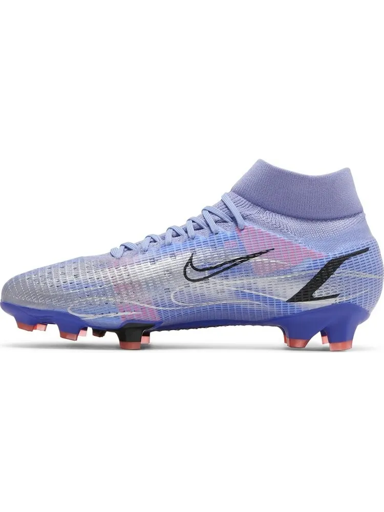 Бутсы Nike Kylian Mbappé x Mercurial Superfly 8 Pro FG 'Flames' — изображение 3 из 8, фиолетовый