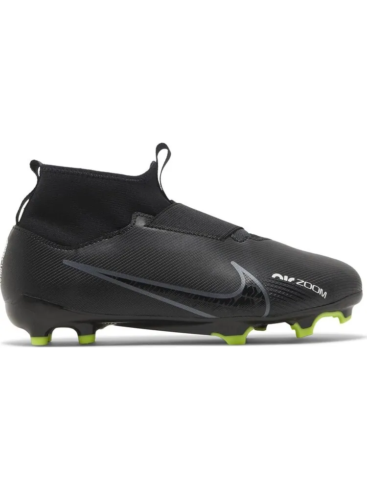 Бутсы Nike Zoom Mercurial Superfly 9 Academy FG MG GS 'Black Dark Smoke Grey' — изображение 1 из 8, черный