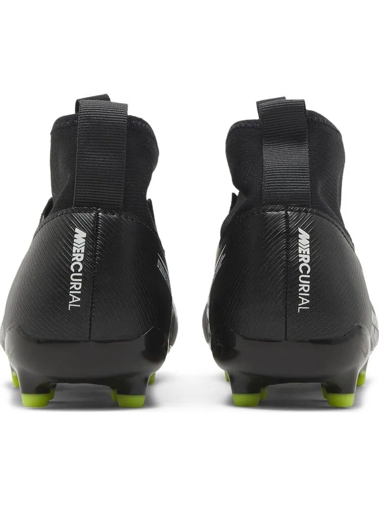 Бутсы Nike Zoom Mercurial Superfly 9 Academy FG MG GS 'Black Dark Smoke Grey' — изображение 6 из 8, черный