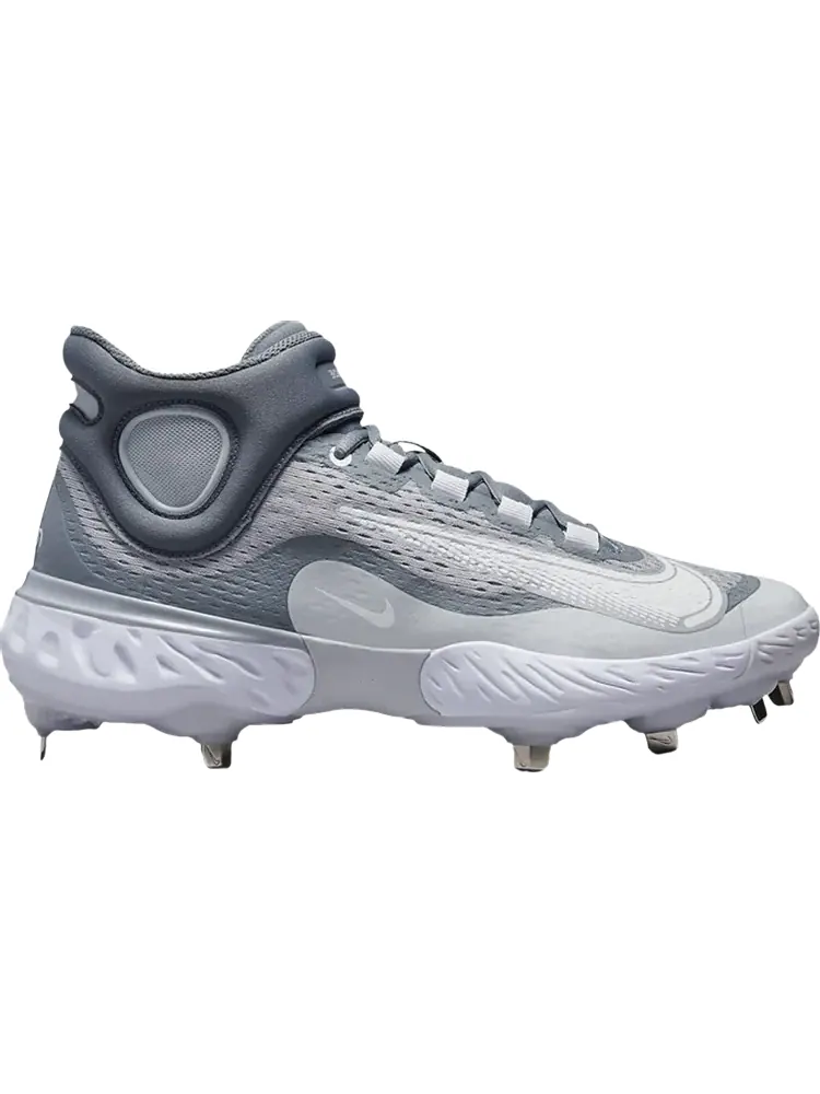 Бутсы Nike Alpha Huarache Elite 4 Mid 'Wolf Grey White' — изображение 1 из 1, серый