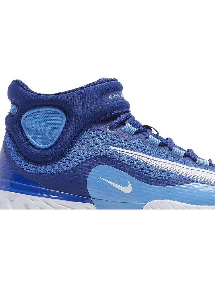 Бутсы Nike Alpha Huarache Elite 4 Mid 'Hyper Royal White' — изображение 2 из 8, синий