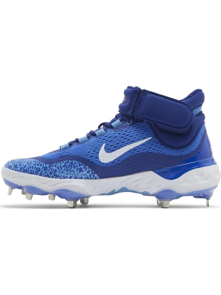 Бутсы Nike Alpha Huarache Elite 4 Mid 'Hyper Royal White' — изображение 3 из 8, синий