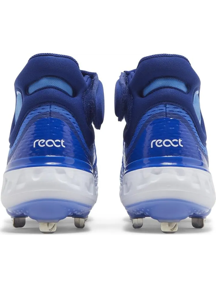 Бутсы Nike Alpha Huarache Elite 4 Mid 'Hyper Royal White' — изображение 6 из 8, синий