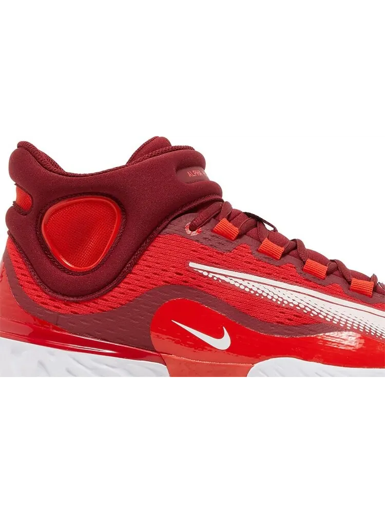 Бутсы Nike Alpha Huarache Elite 4 Mid 'University Red White' — изображение 2 из 8, красный