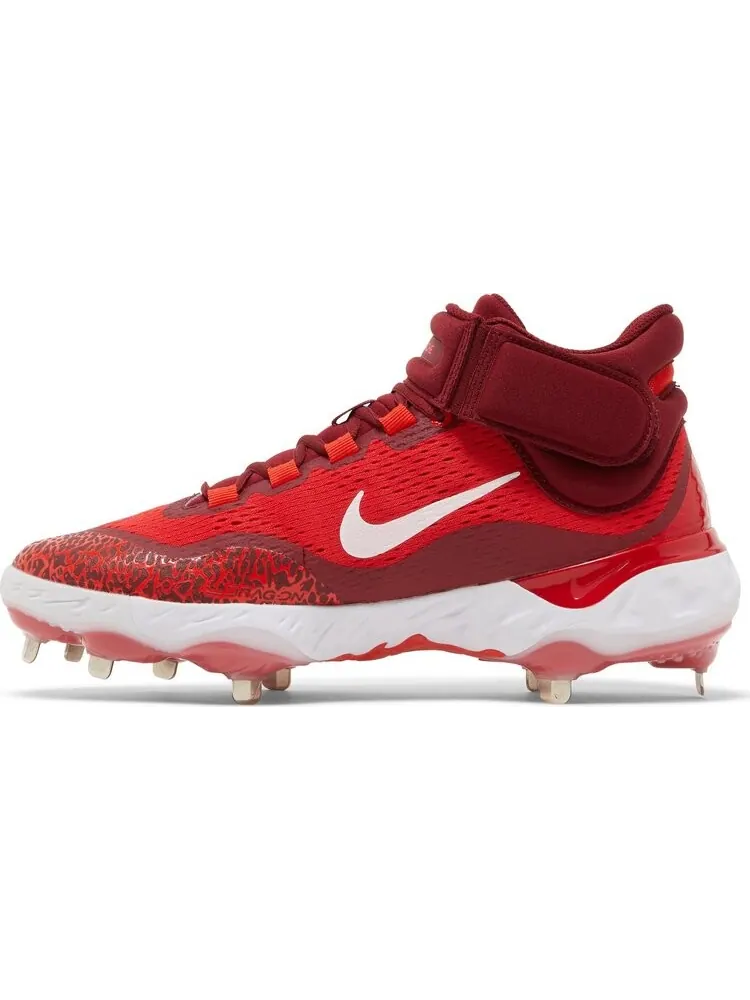 Бутсы Nike Alpha Huarache Elite 4 Mid 'University Red White' — изображение 3 из 8, красный