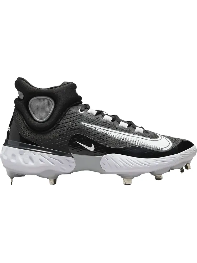 Бутсы Nike Alpha Huarache Elite 4 Mid 'Black Dark Smoke Grey' — изображение 1 из 1, черный