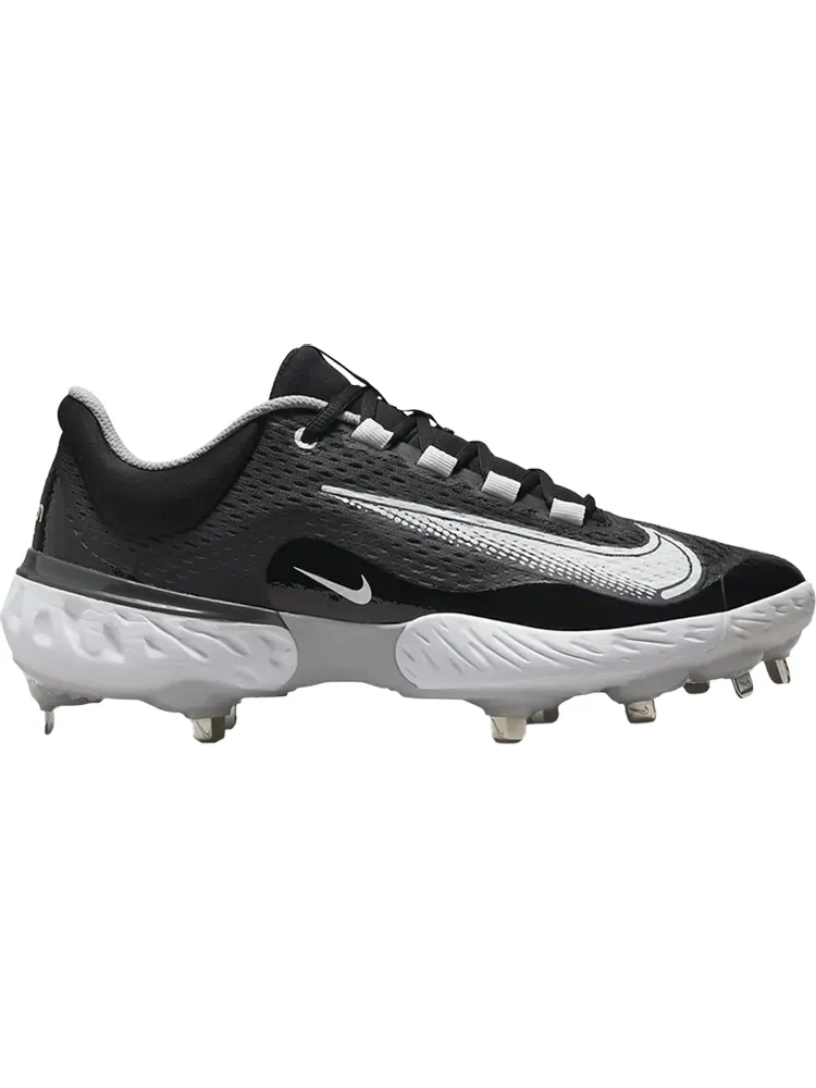 Бутсы Nike Alpha Huarache Elite 4 Low 'Black Dark Smoke Grey' — изображение 1 из 1, черный