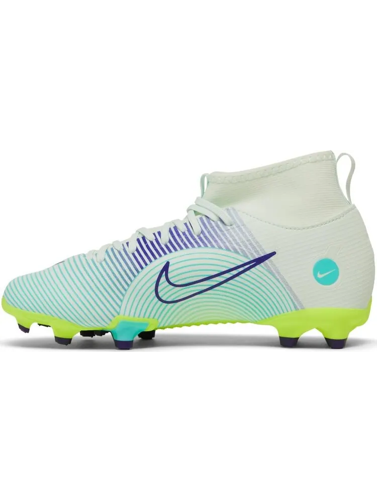 Бутсы Nike Mercurial Superfly 8 Academy MG GS 'Dream Speed - Barely Green Electro Purple' — изображение 3 из 8, зеленый