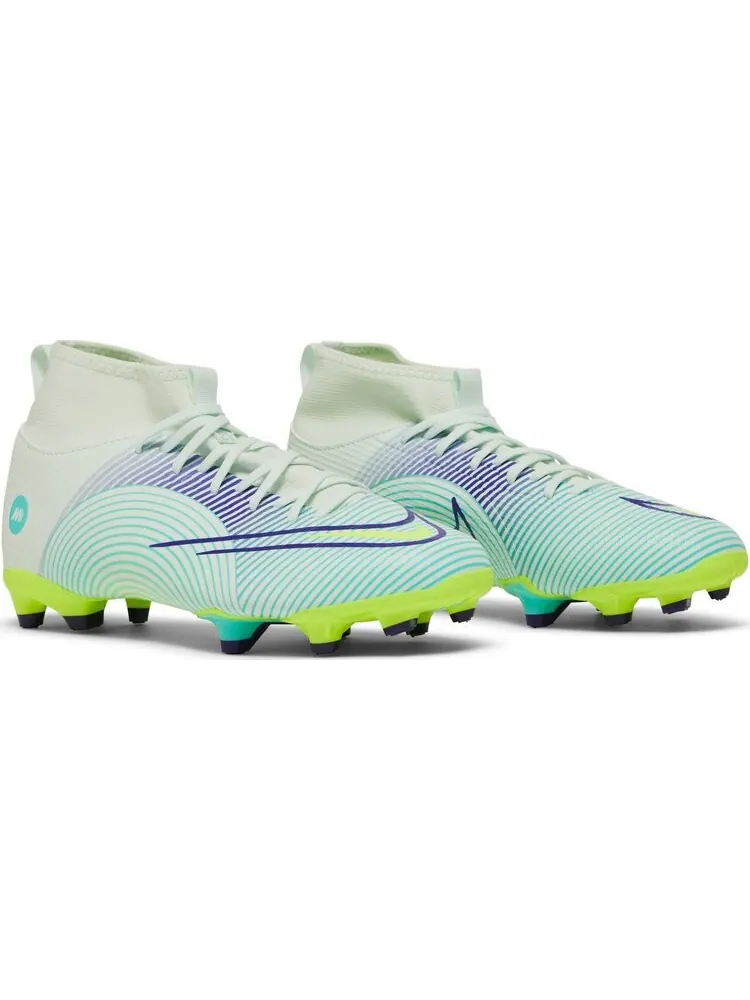 Бутсы Nike Mercurial Superfly 8 Academy MG GS 'Dream Speed - Barely Green Electro Purple' — изображение 8 из 8, зеленый