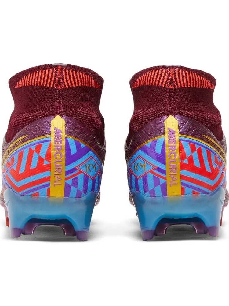 Бутсы Nike Kylian Mbappé x Zoom Mercurial Superfly 9 Elite FG 'Dark Beetroot Metallic Vivid Gold' — изображение 6 из 8